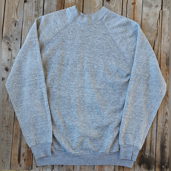 vintage '80s Tultex Blank sweatshirt  made in USA  men's size Large - Picture 1 of 3
